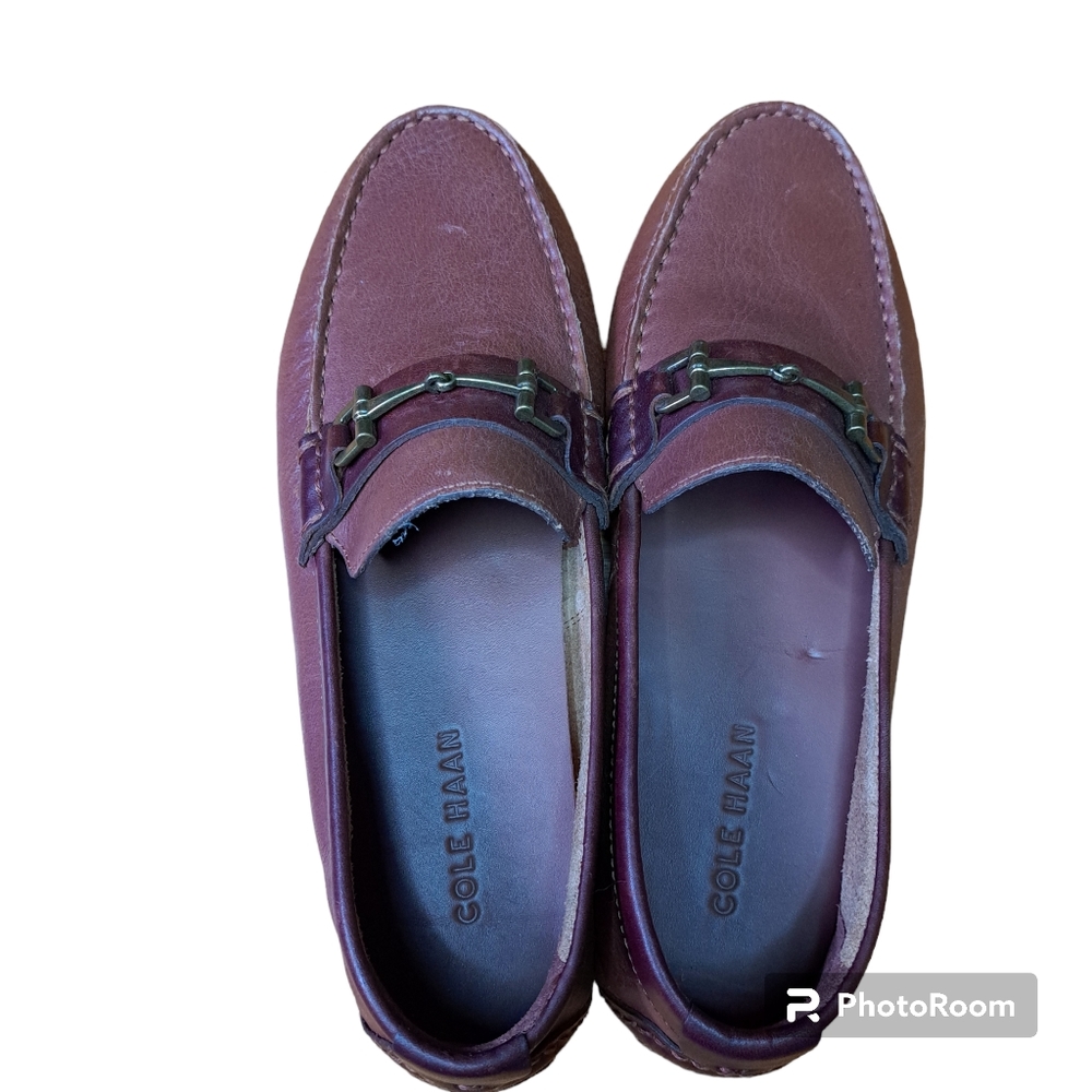 Cole Haan Mens Casual Brown Horse bit Loafer Leather Shoe. Size 7M